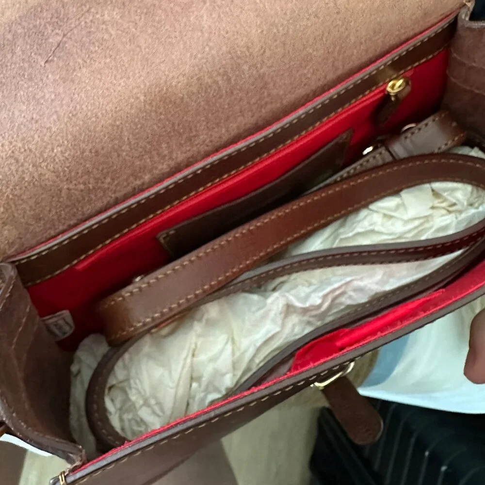Dooney & Bourke Alto Leather Saddle Crossbody Bag